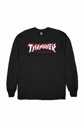 Thrasher Possessed Logo Long Sleeve Tee High-Quality Cotton Classic timelessness