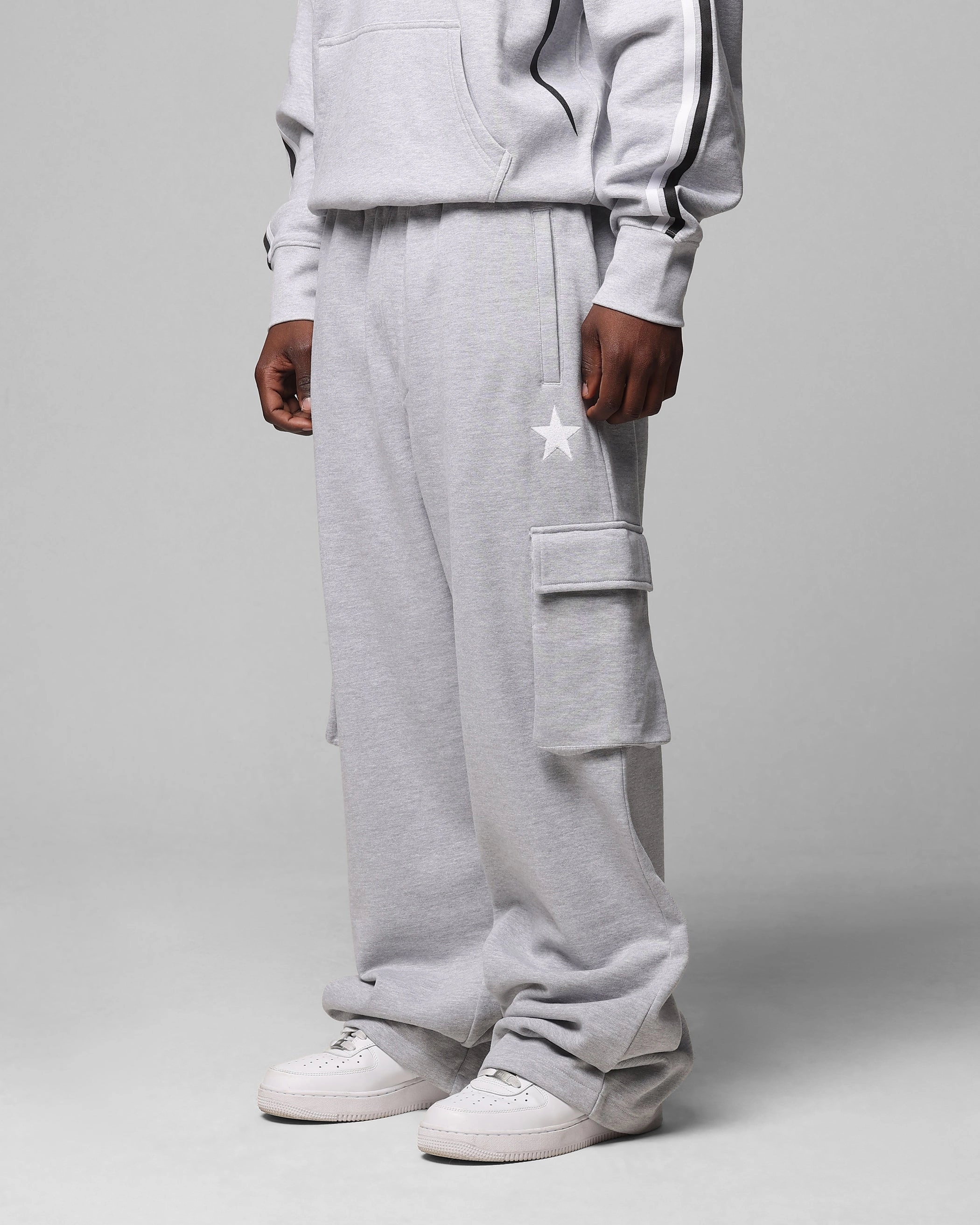 Chilly Weather Comfort Loiter Premium Essentials Sweatpants Grey Marle