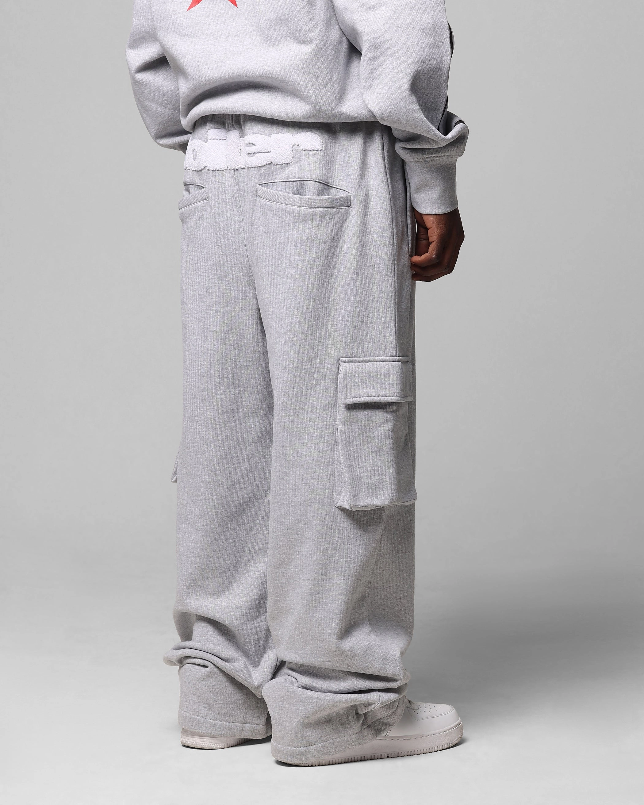 Basic Stretch Relaxed Fit Loiter Premium Essentials Sweatpants Grey Marle