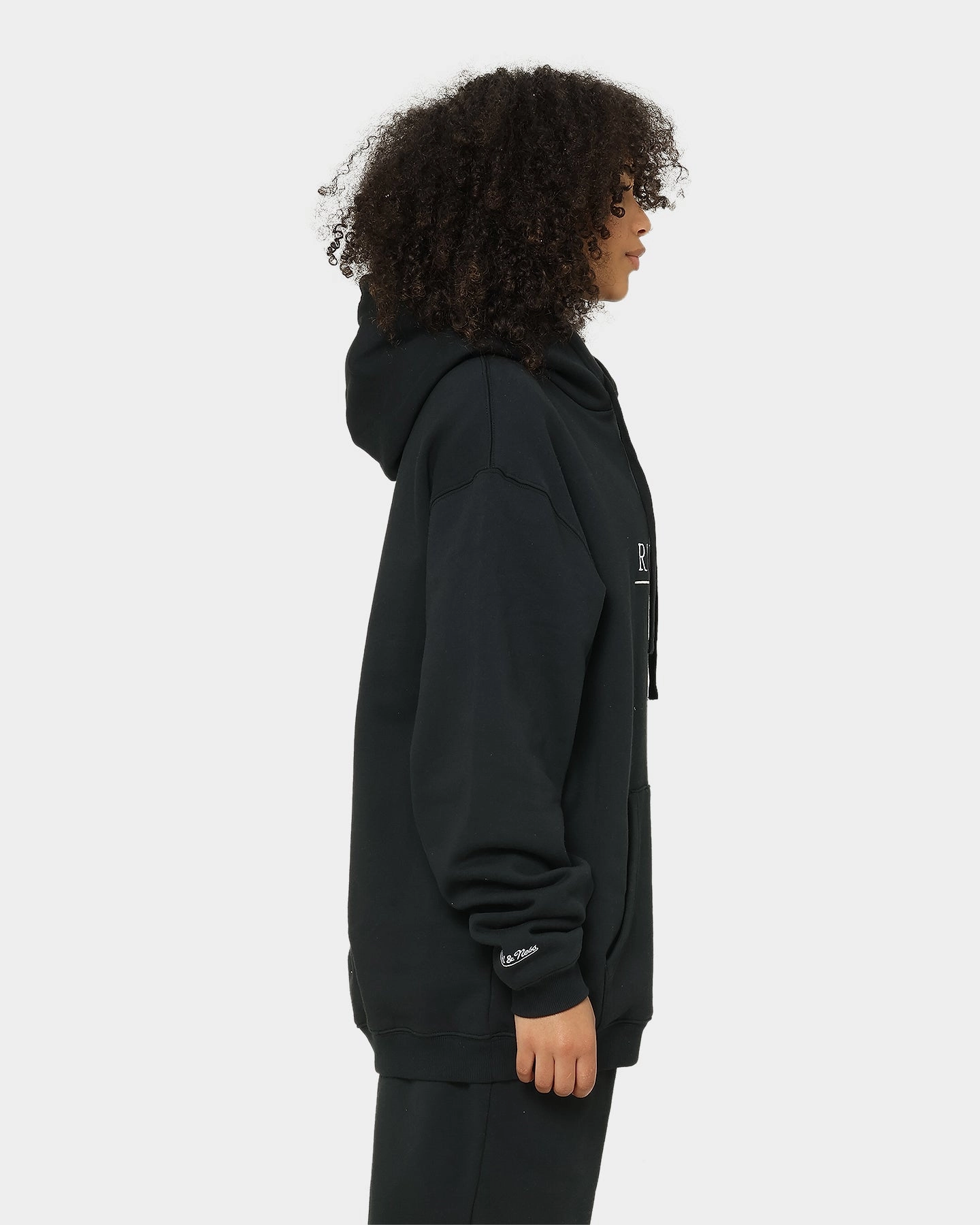 Mitchell & Ness Oakland Raiders Helmet Stack Hoodie Black Checked TailoredSilhouette