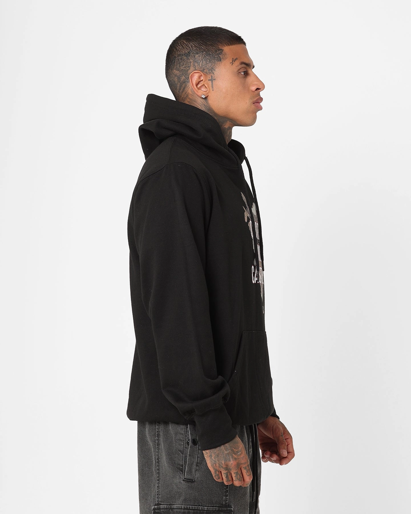 Crooks & Castles Camo Medusa Hoodie Black Awareness Talent