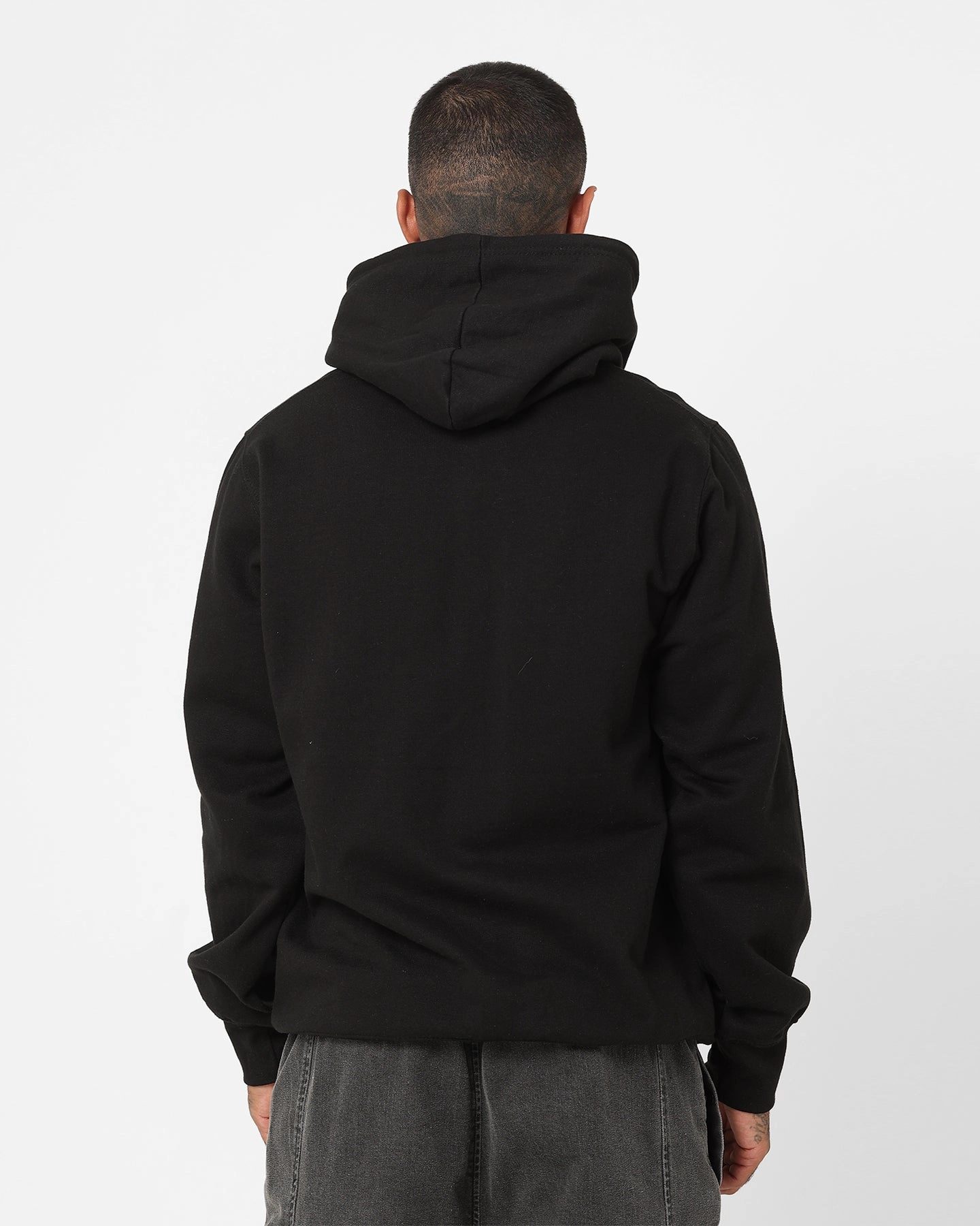 Crooks & Castles Camo Medusa Hoodie Black Ribbed Cuffs Touch
