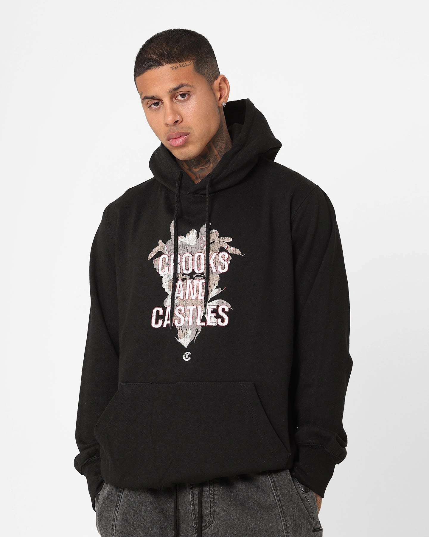 Procedure Flexible Layer Crooks & Castles Camo Medusa Hoodie Black