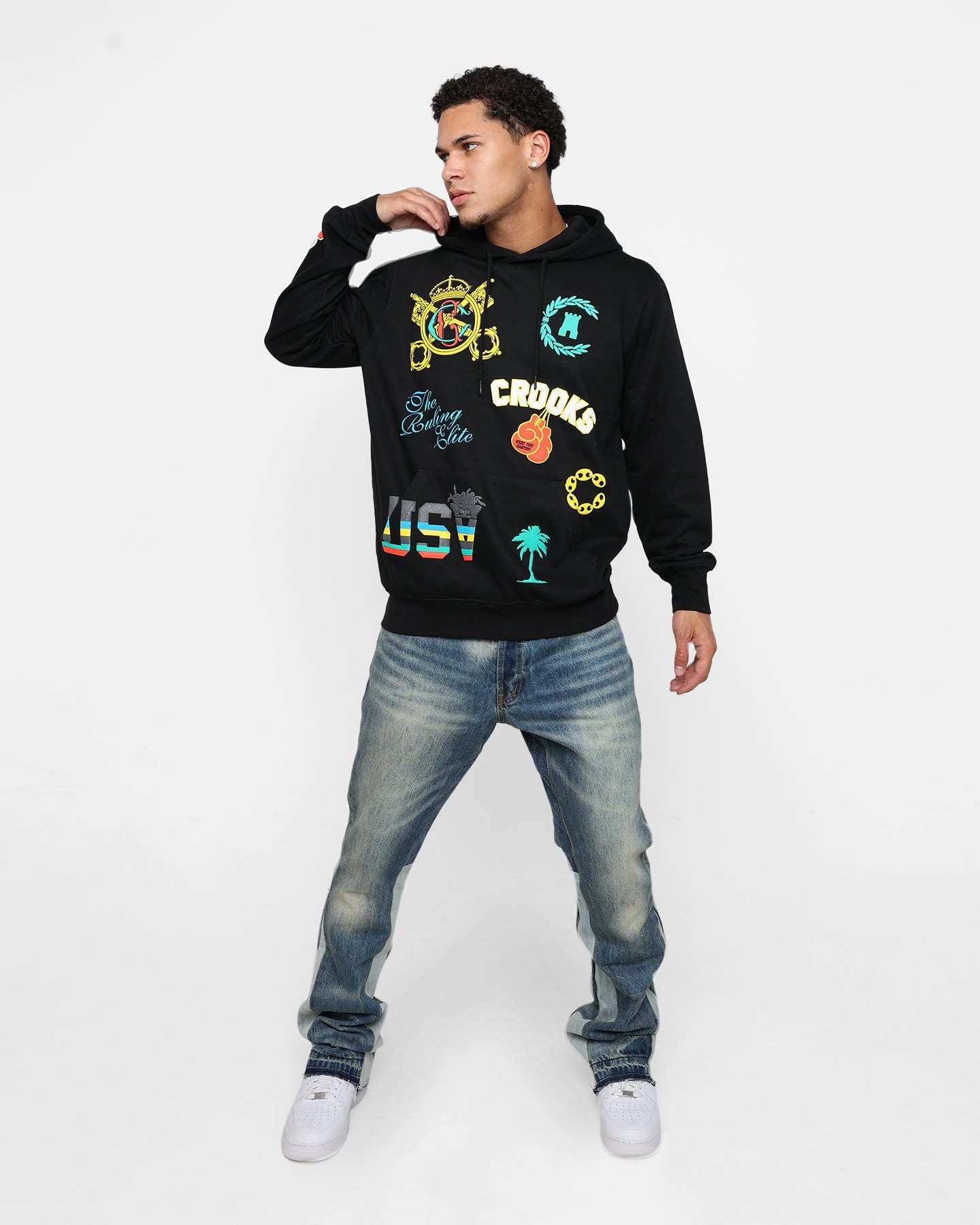 Static Resistant Crooks & Castles Everything Goes Hoodie Black