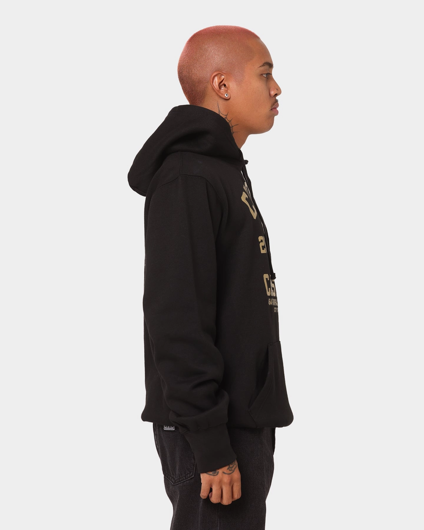 Practical Wear Crooks & Castles Fairfax Varsity Hoodie Hot Black/Gold