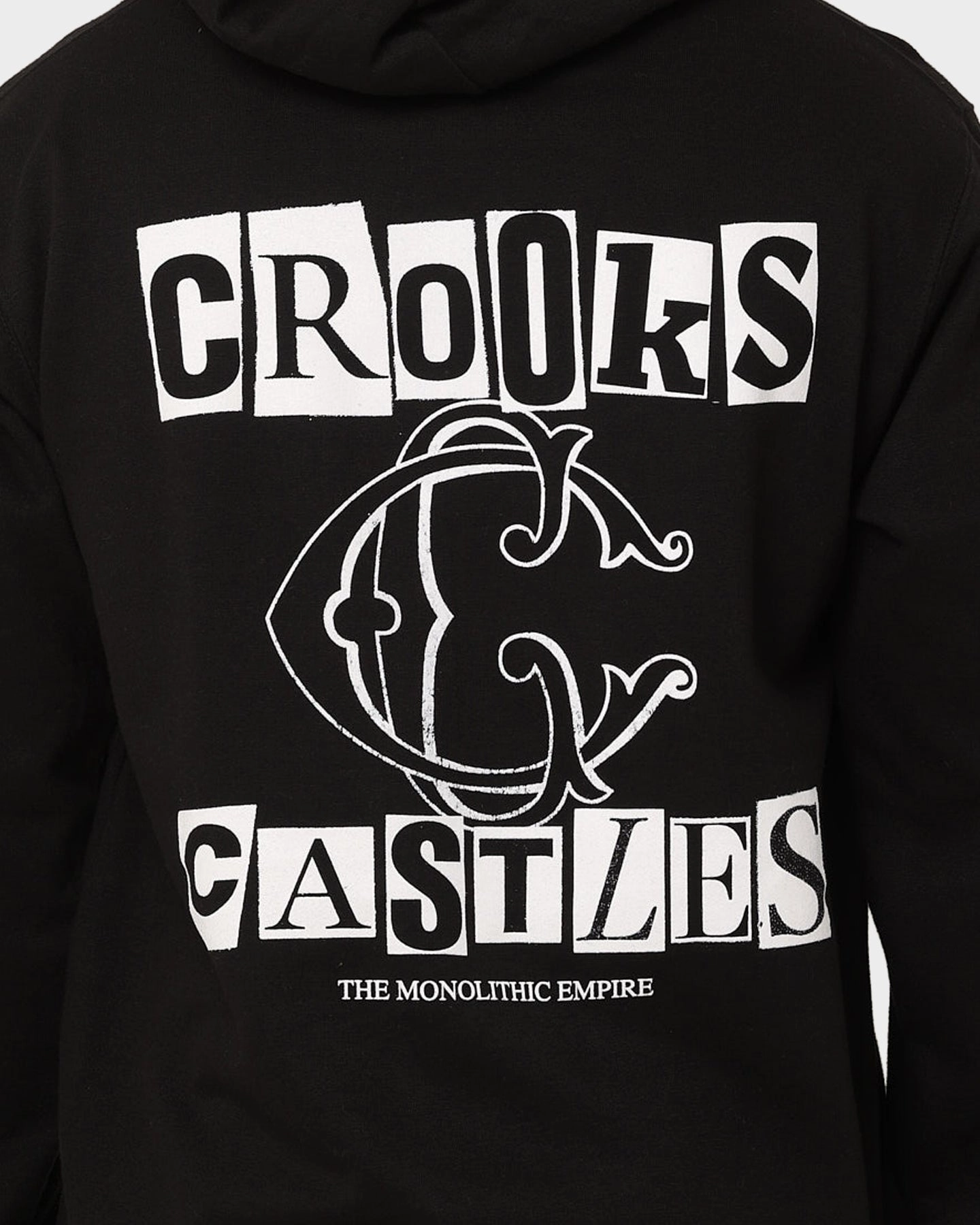 Ergonomic Seams multiple pockets Crooks & Castles Ransom Hoodie Black