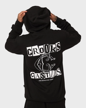 Crooks & Castles Ransom Hoodie Black formal dinner Abrasion Resistant Zippers