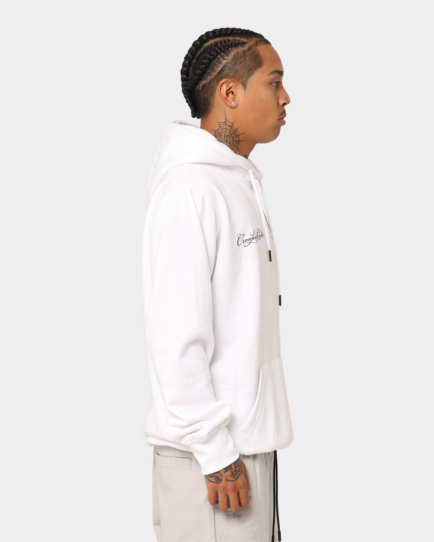 Crooks & Castles Varsity Of Old Hoodie White Performance knit