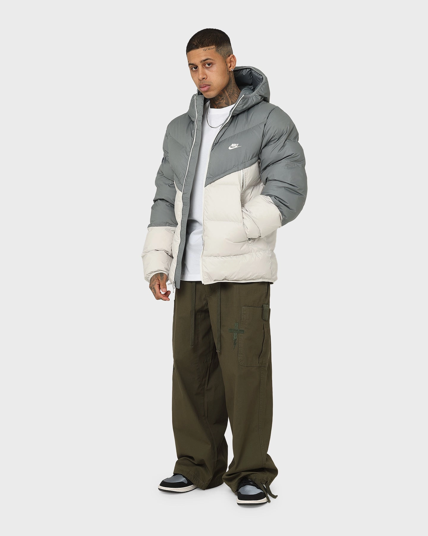 Double layer fabric Nike Storm-FIT Windrunner PRIMALOFT Jacket Smoke Grey