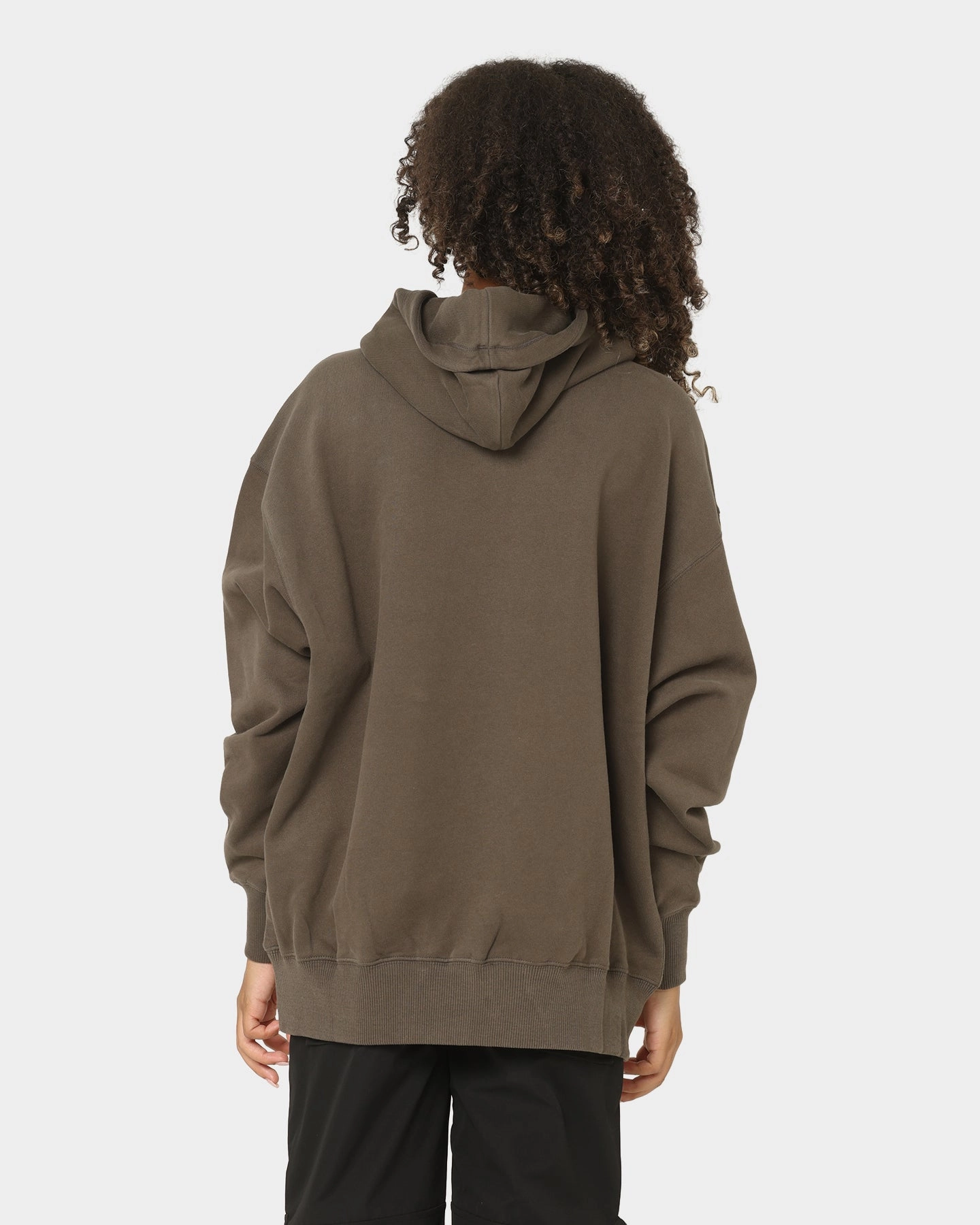 Calvin Klein Women's Mid Scale Monogram Hoodie Black/Olive city dwellers