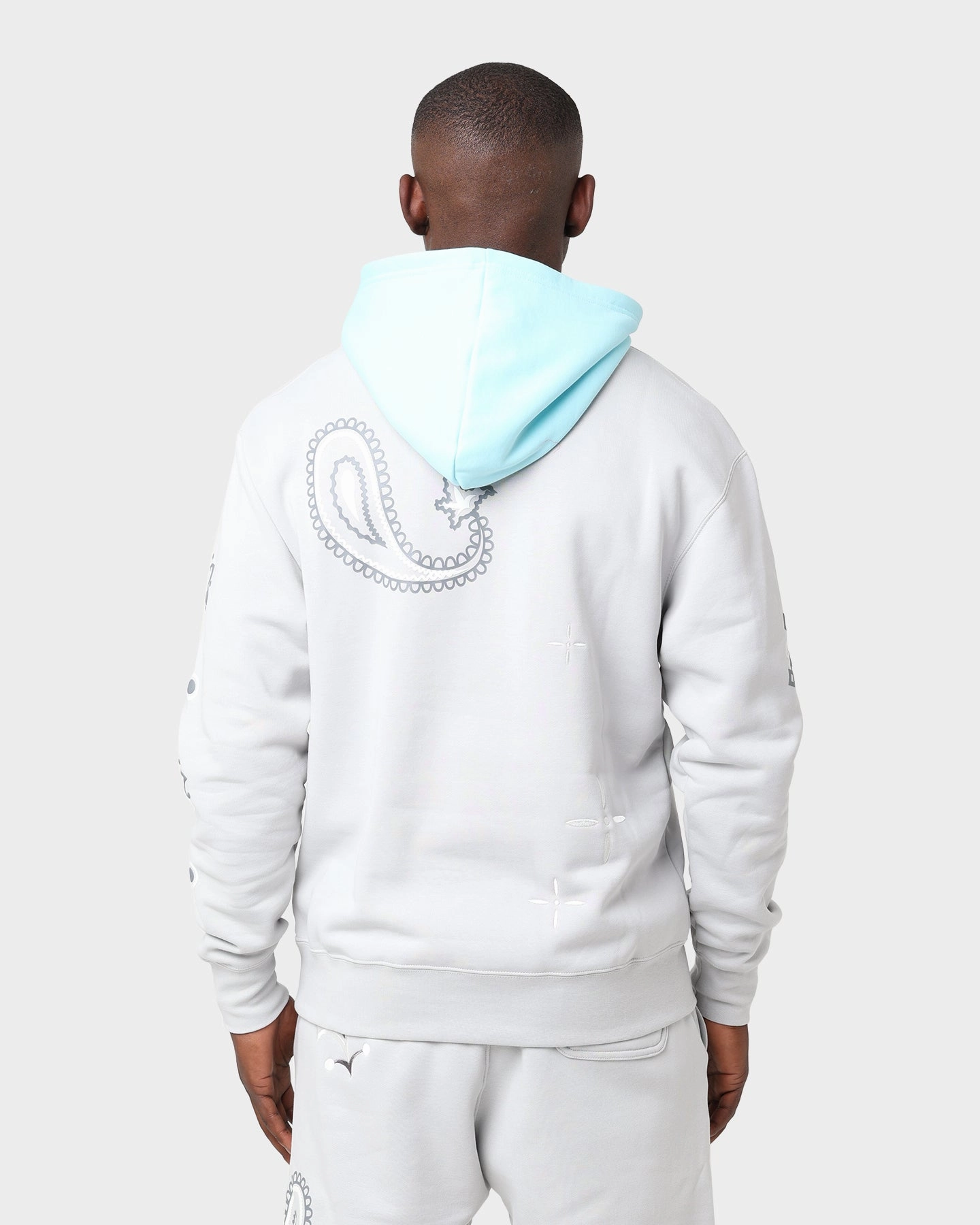 Jordan Westbrook Pullover Hoodie Grey Fog/Copa Cruise coastal