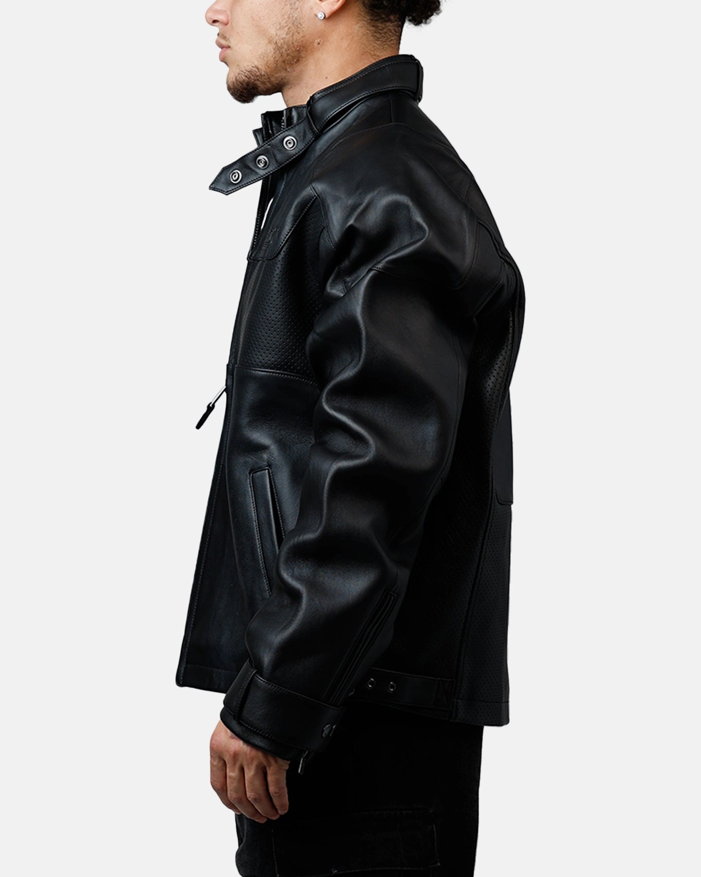 Bonded Seam Technology Describe Avirex Black-Out Racing Jacket Black/Black