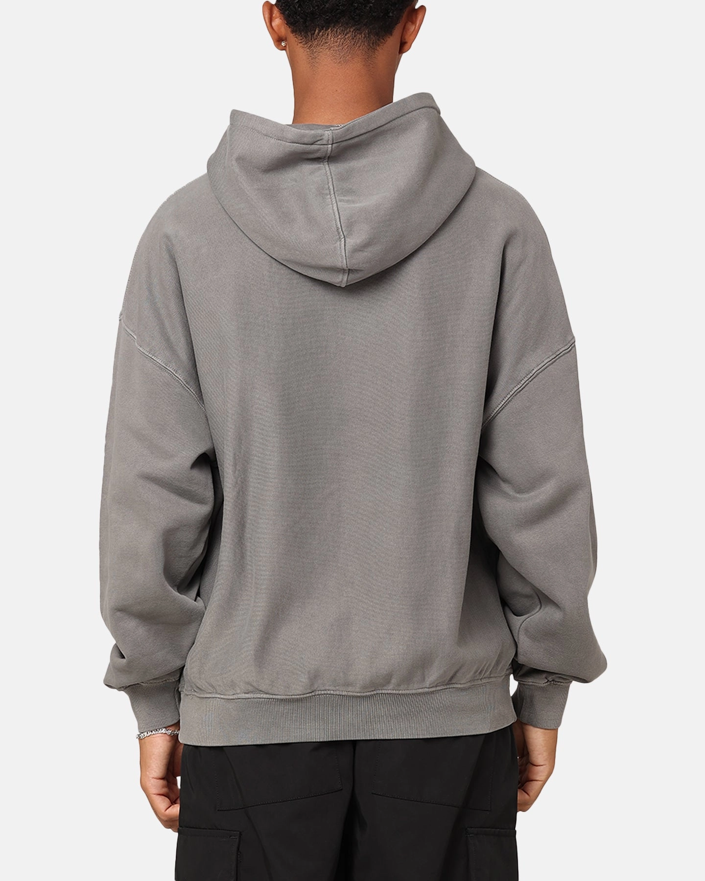 Carre Love Rose Oversized Hoodie Washed Charcoal Sign Win