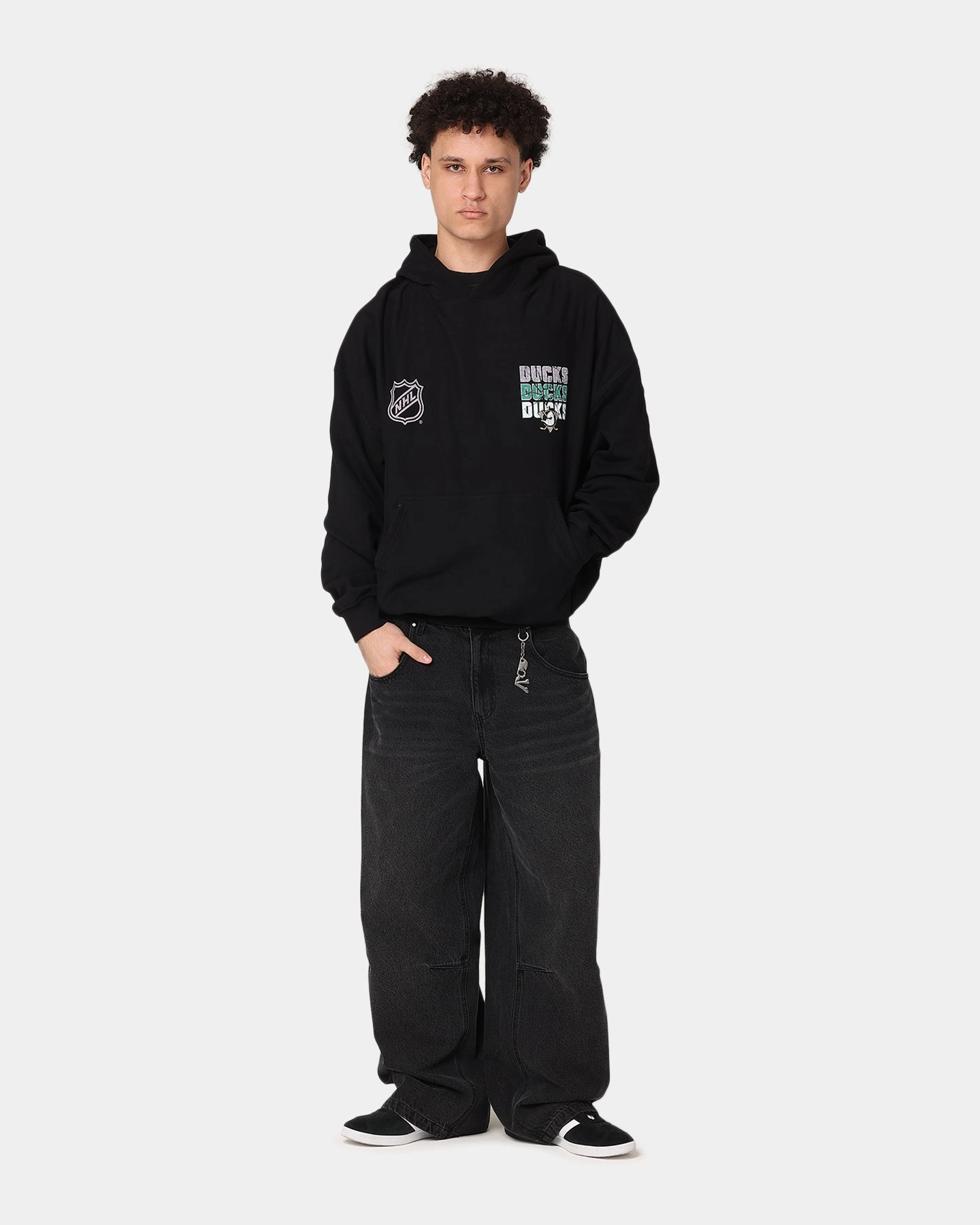 Culture Kings Anaheim Ducks Premium Hoodie Black All-Purpose Jacket Urban Cool