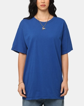 Retro Tight Fit Culture Kings Basic T-Shirt Cobalt Blue