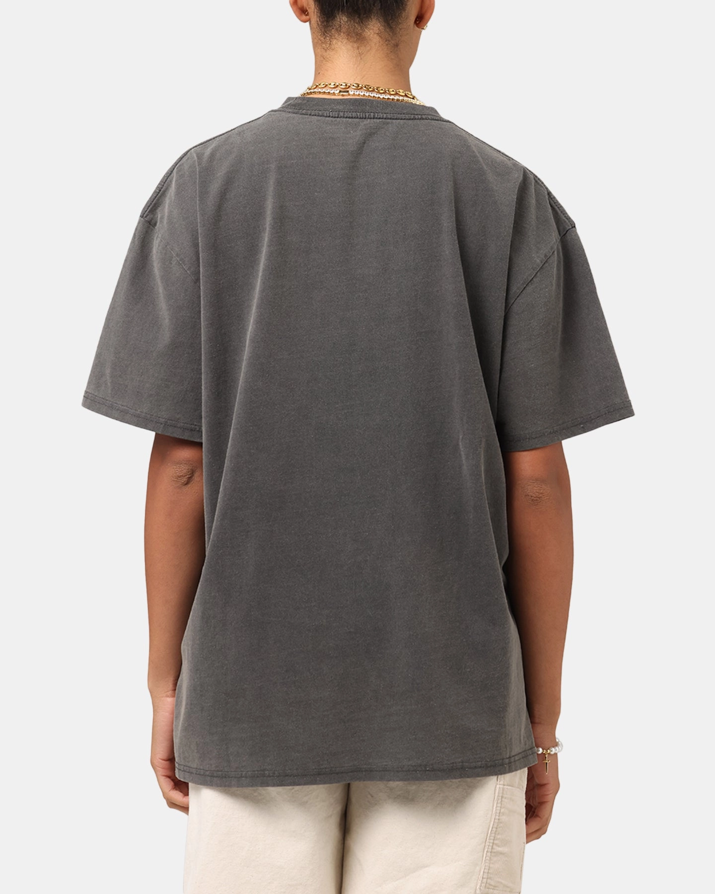 Culture Kings Boxy T-Shirt Black Wash Layering Options