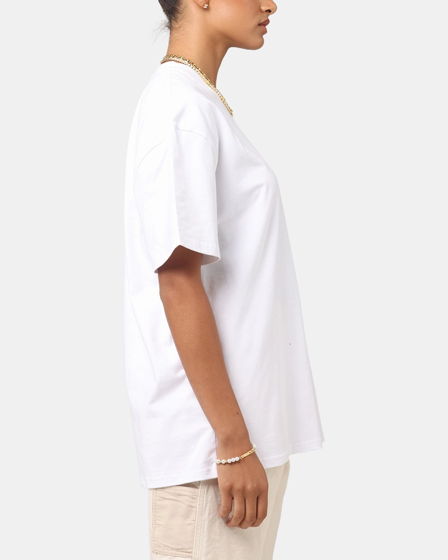 Culture Kings Boxy T-Shirt White Casual Chic Daily Comfort