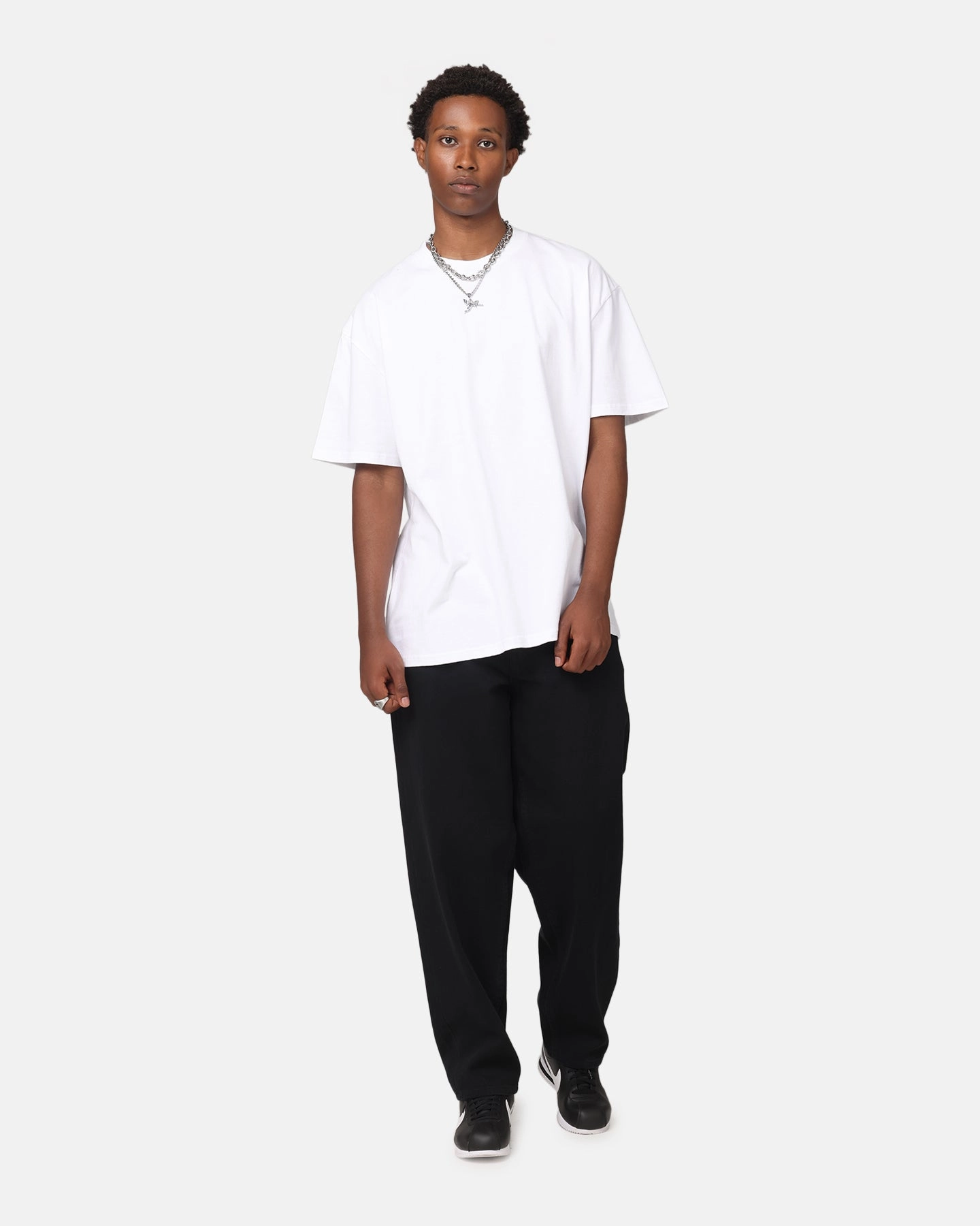 Anti-pilling Culture Kings Boxy T-Shirt White