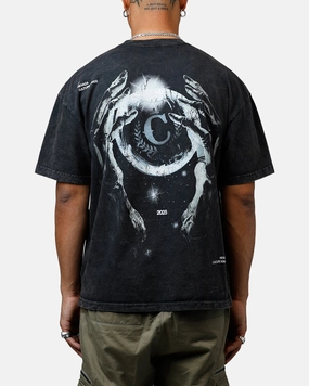 Basic Piece Chic And Comfortable Culture Kings CK Orb Vintage T-Shirt Black Acidwash