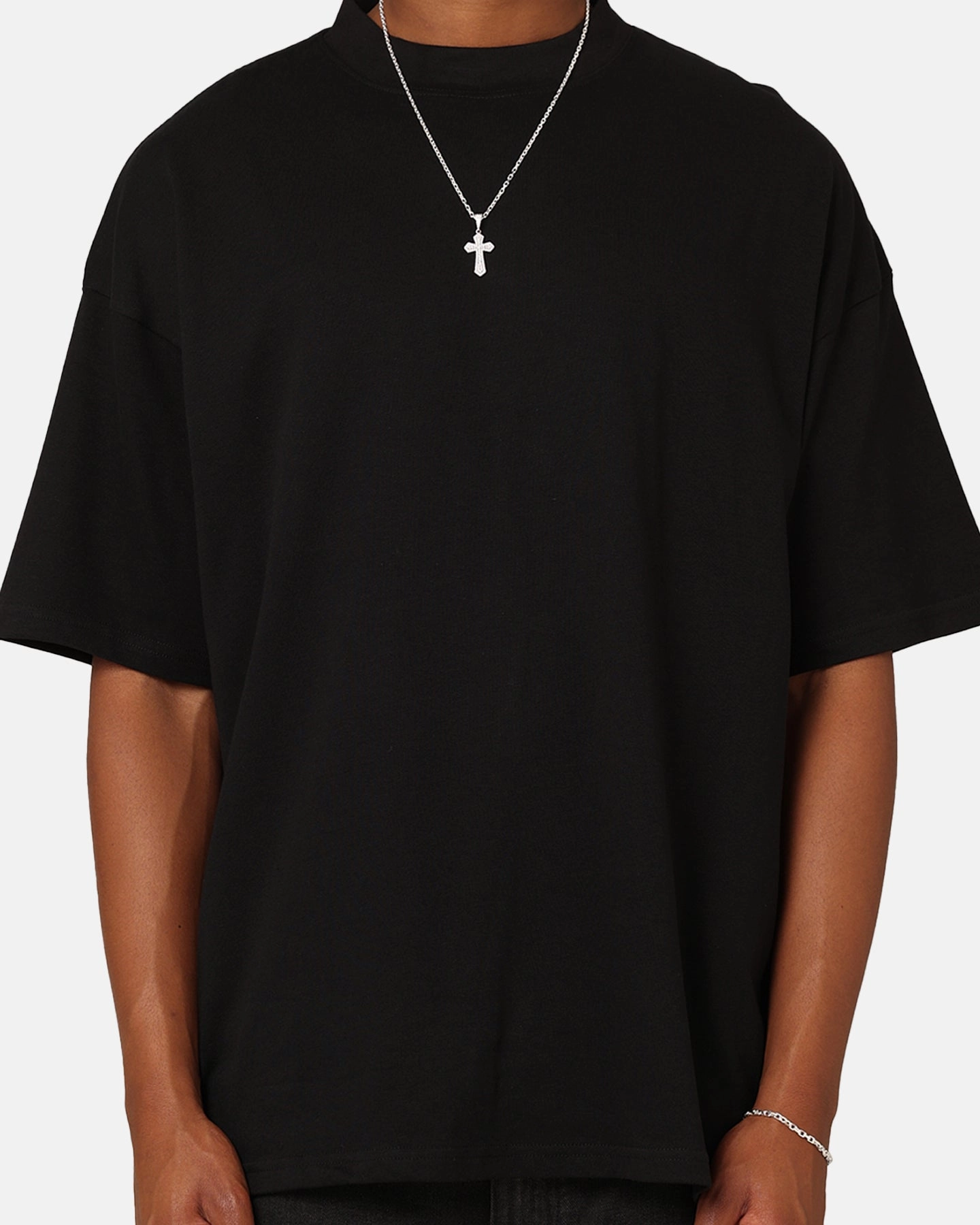 Cozy Vibe Culture Kings Oversized Blank T-Shirt Black
