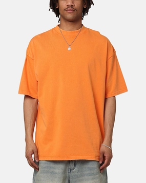 Culture Kings Oversized Blank T-Shirt Orange easygoing look Casual Statement