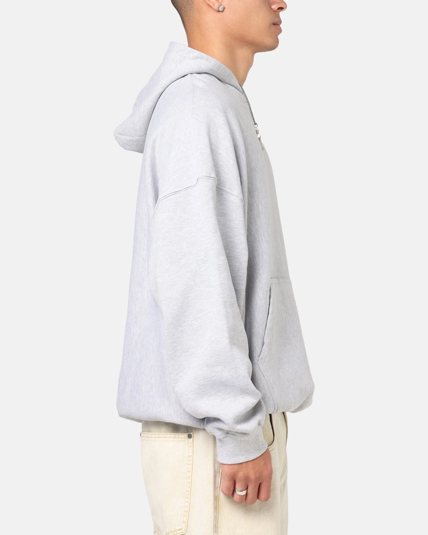 Culture Kings Oversized Hoodie Light Marle Customer Satisfaction High Neck Cut