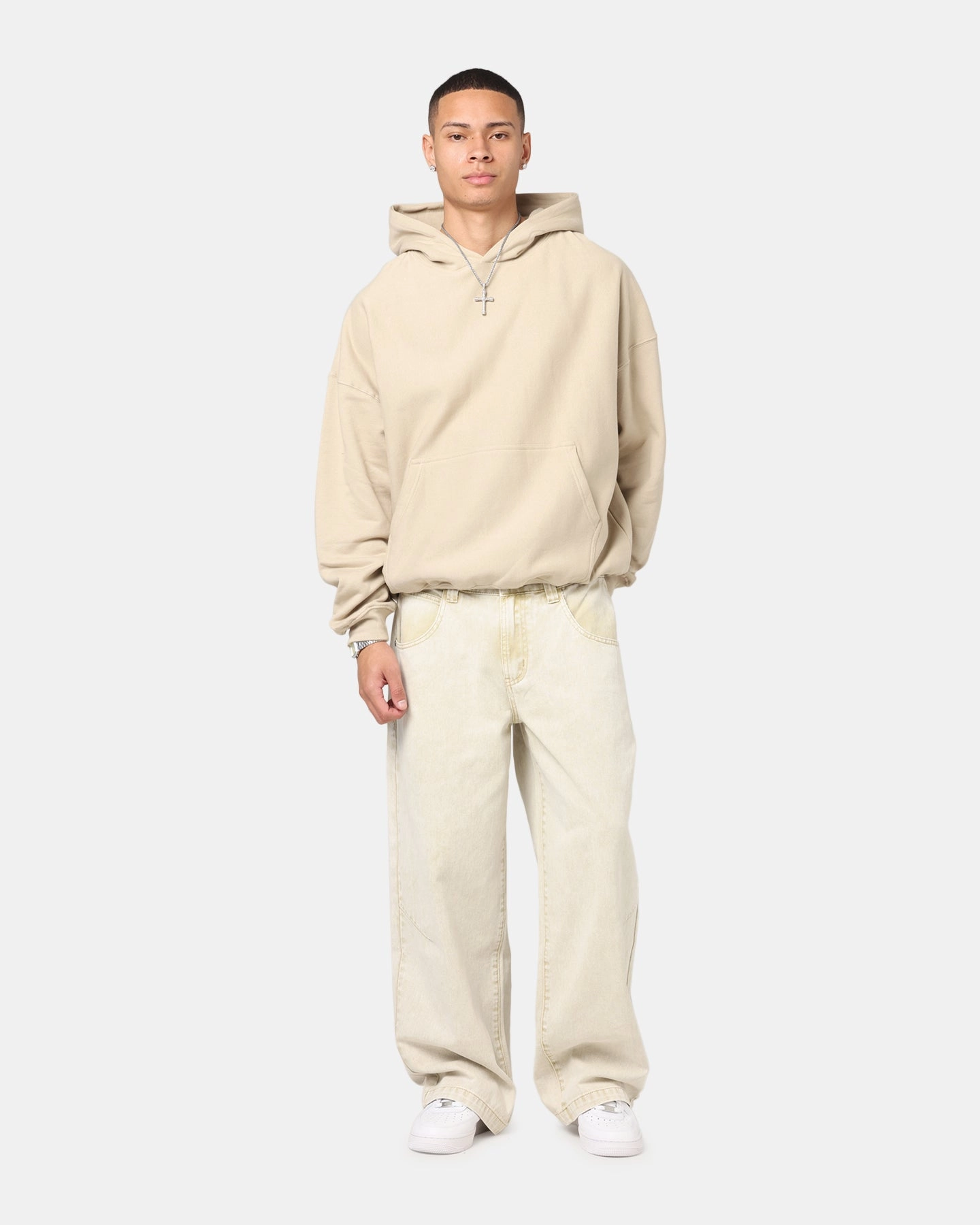 Heavy Duty Culture Kings Oversized Hoodie Stone