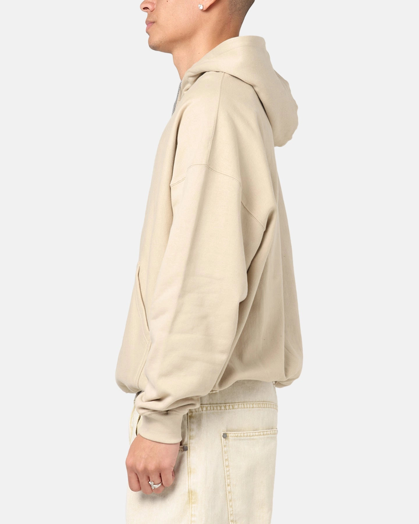 Ergonomic Pattern Design Culture Kings Oversized Hoodie Stone