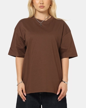 Culture Kings Standard Drop Shoulder T-Shirt Chocolate AntiPilling Treatment Effortless Wear