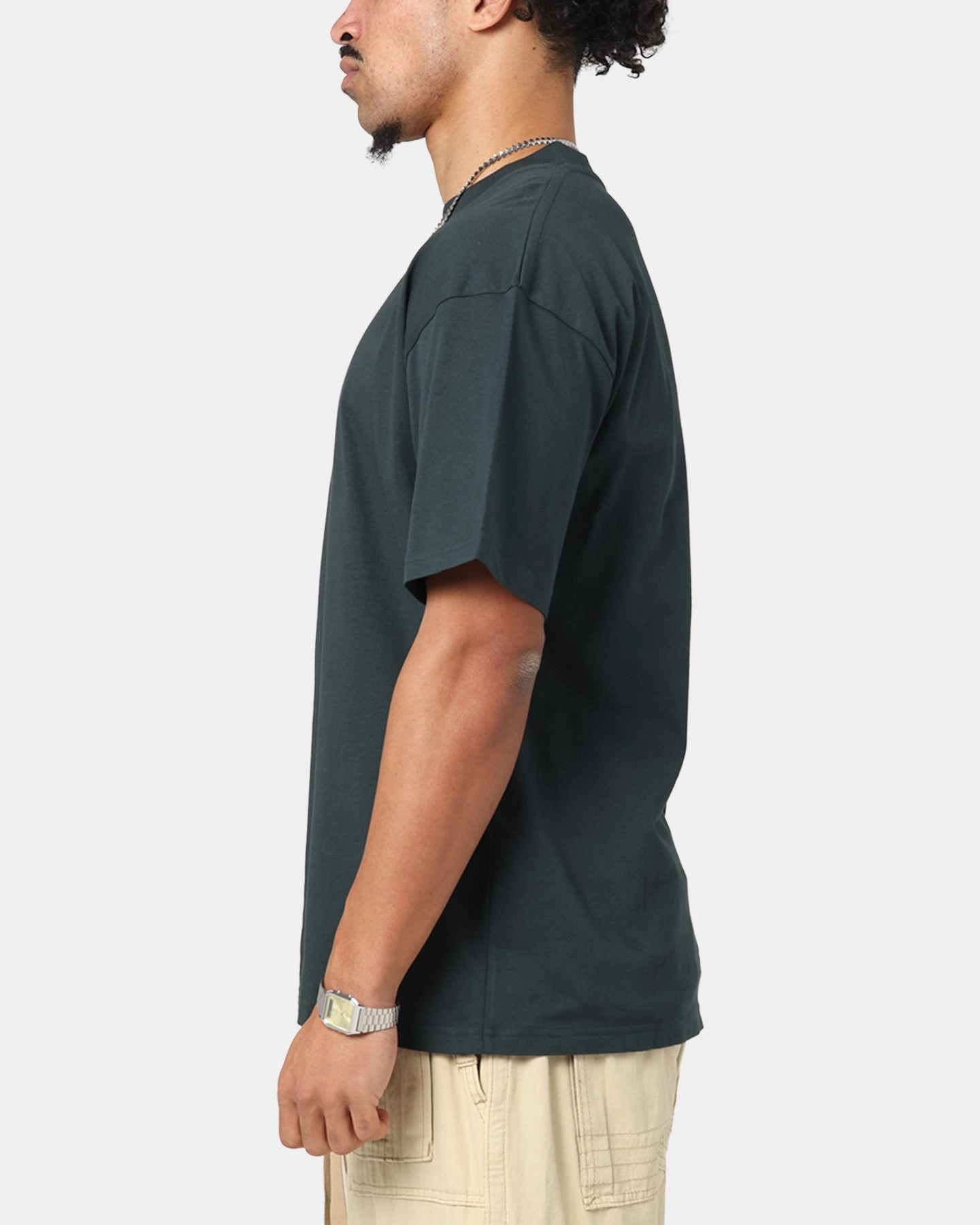 Culture Kings Standard Drop Shoulder T-Shirt Pine Green spandex blend