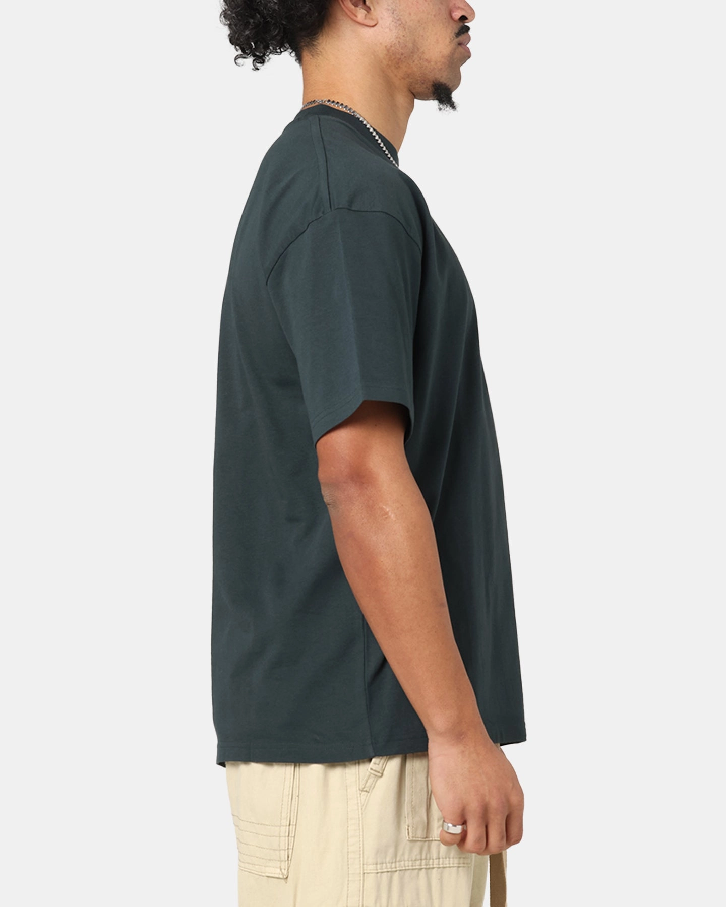 Culture Kings Standard Drop Shoulder T-Shirt Pine Green NeutralTonesCollection
