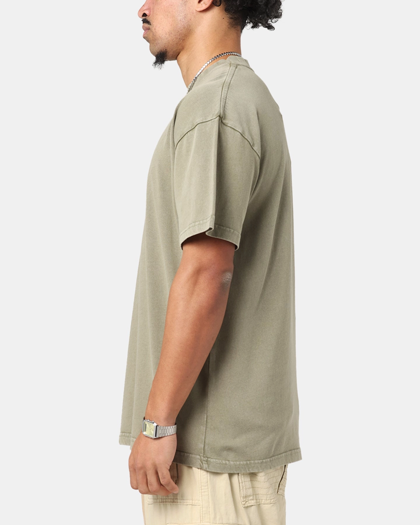 Culture Kings Standard Drop Shoulder T-Shirt Vintage Khaki Outdoor Outfit Style Seasonal Must-Have