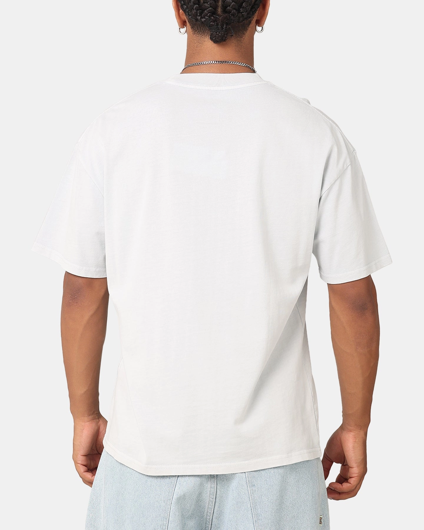 Ribbed Neckline Casual Comfort Fit Culture Kings Standard T-Shirt Ash