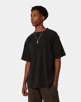 Classic Outfit Style Culture Kings Standard T-Shirt Black Acidwash