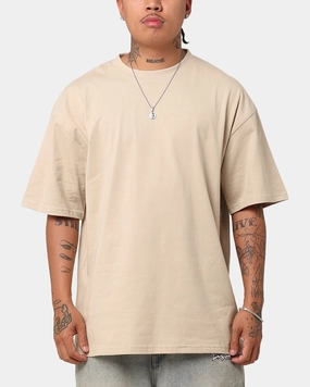Culture Kings Standard T-Shirt Stone Cotton Blend Organic Cotton Construction