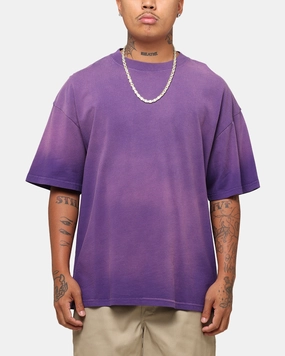 Culture Kings Sunfade T-Shirt Purple Tagless Design