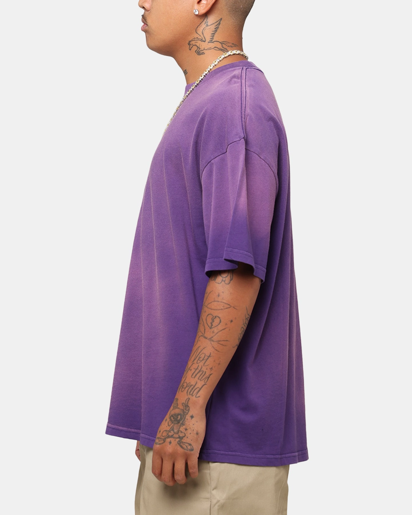 Simple Wear Culture Kings Sunfade T-Shirt Purple