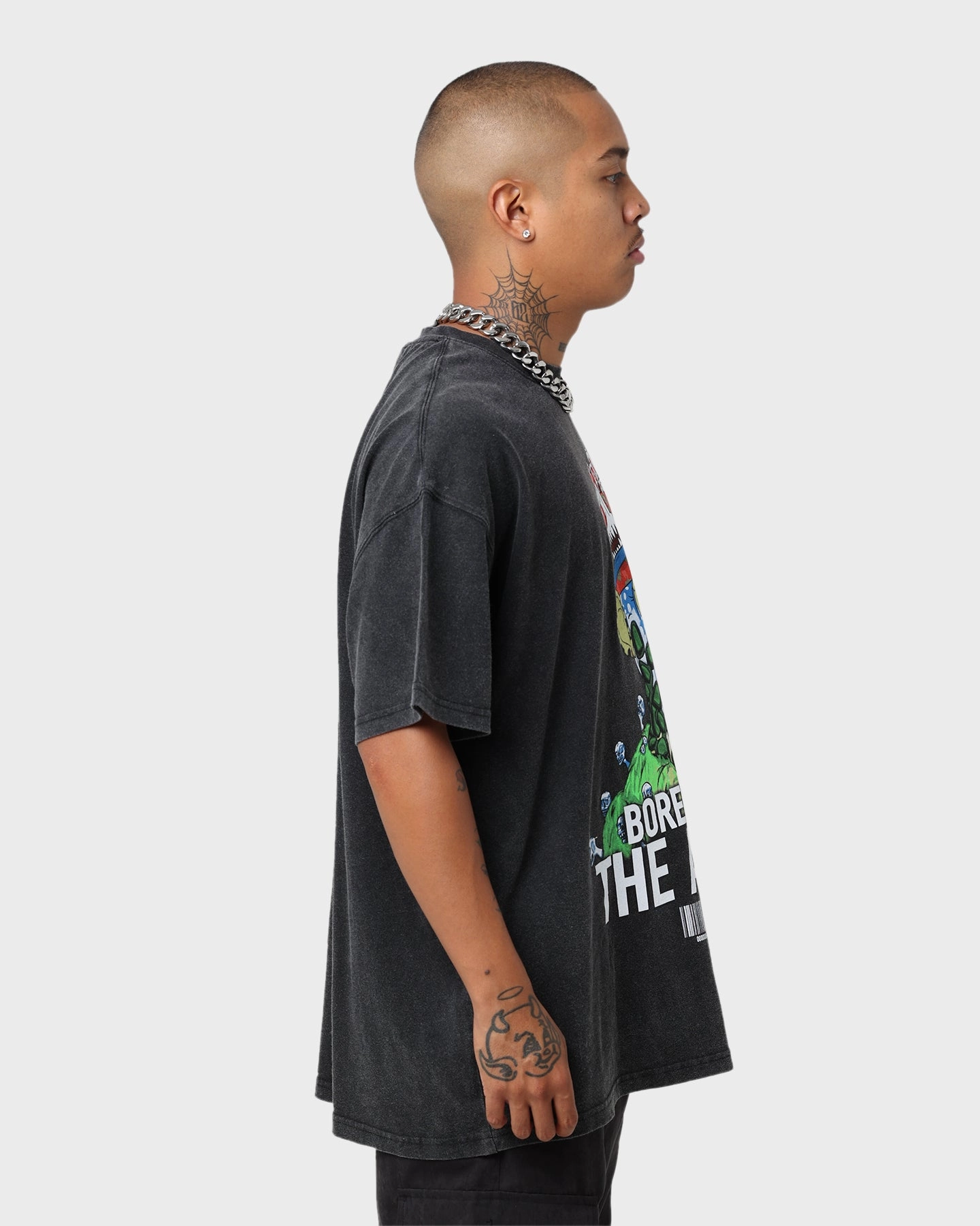 Culture Kings x Champ Medici "Bored Of The Apes" Mutant Ape #23446 V1 Vintage T-Shirt Vintage Black Bold Look