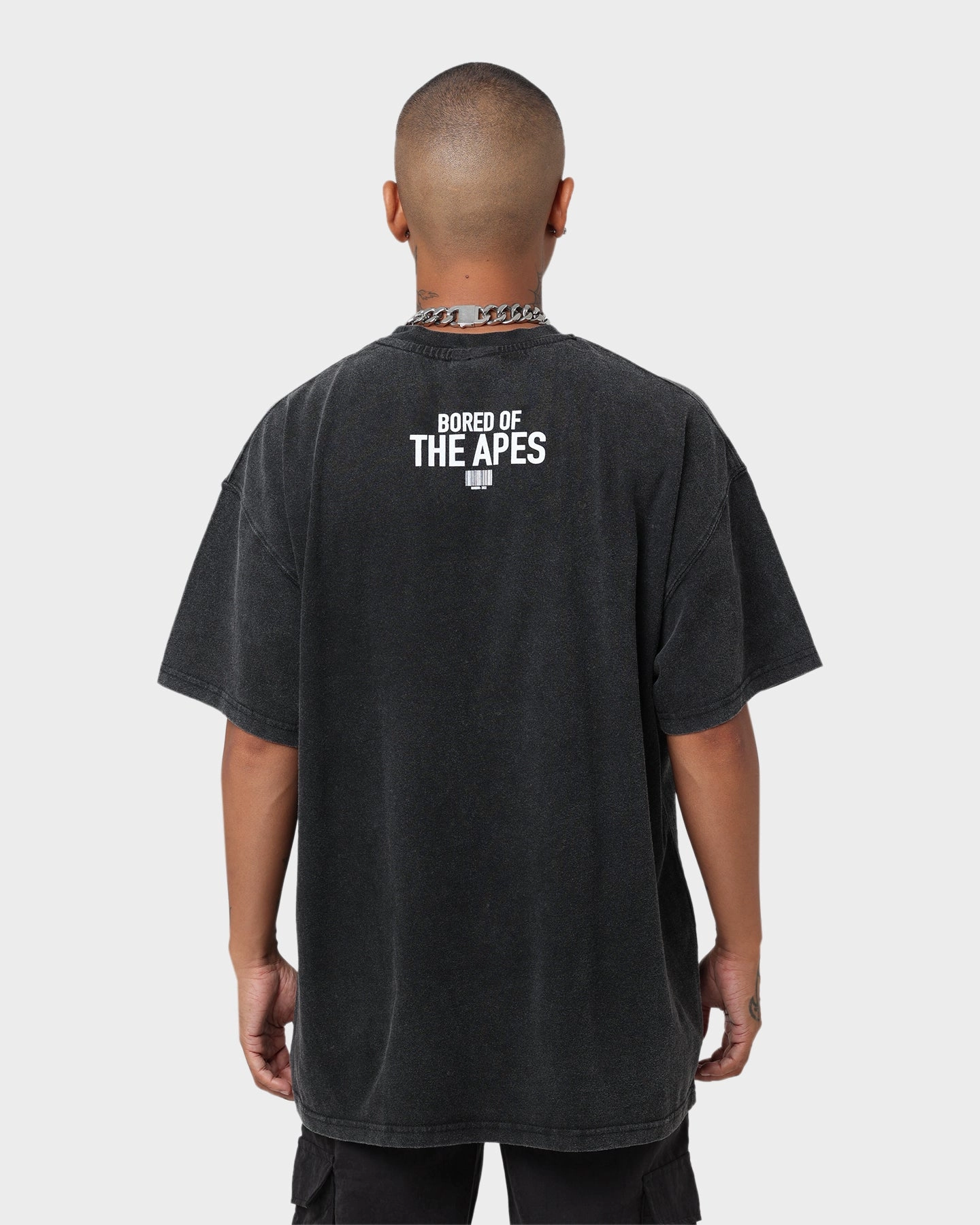 Culture Kings x Champ Medici "Bored Of The Apes" Mutant Ape #23446 V1 Vintage T-Shirt Vintage Black Fashionable Option Everyday Style Trend