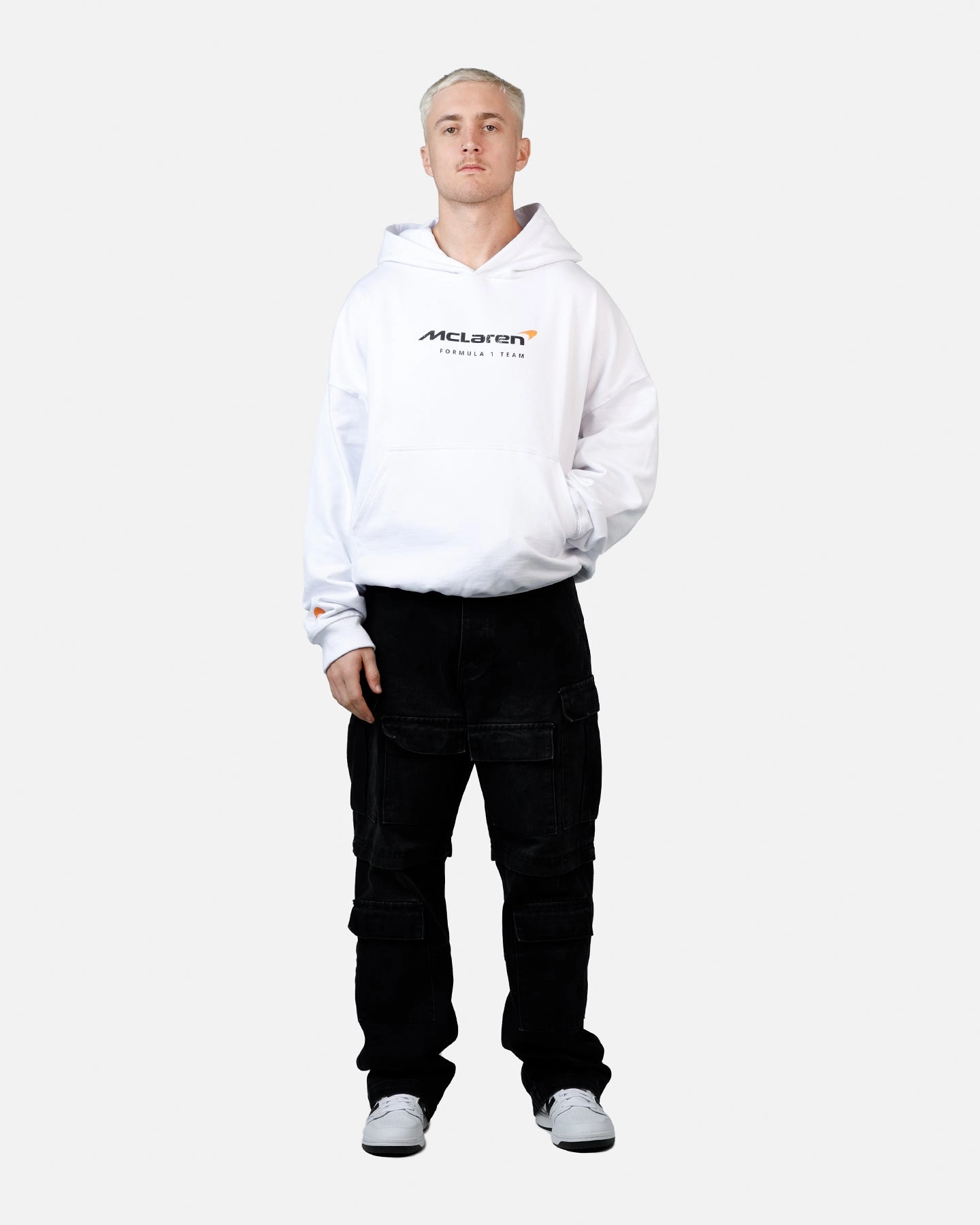 Culture Kings X Mclaren 'Las Vegas Grand Prix 2024' Piastri And Norris Hoodie White Flexible Seams