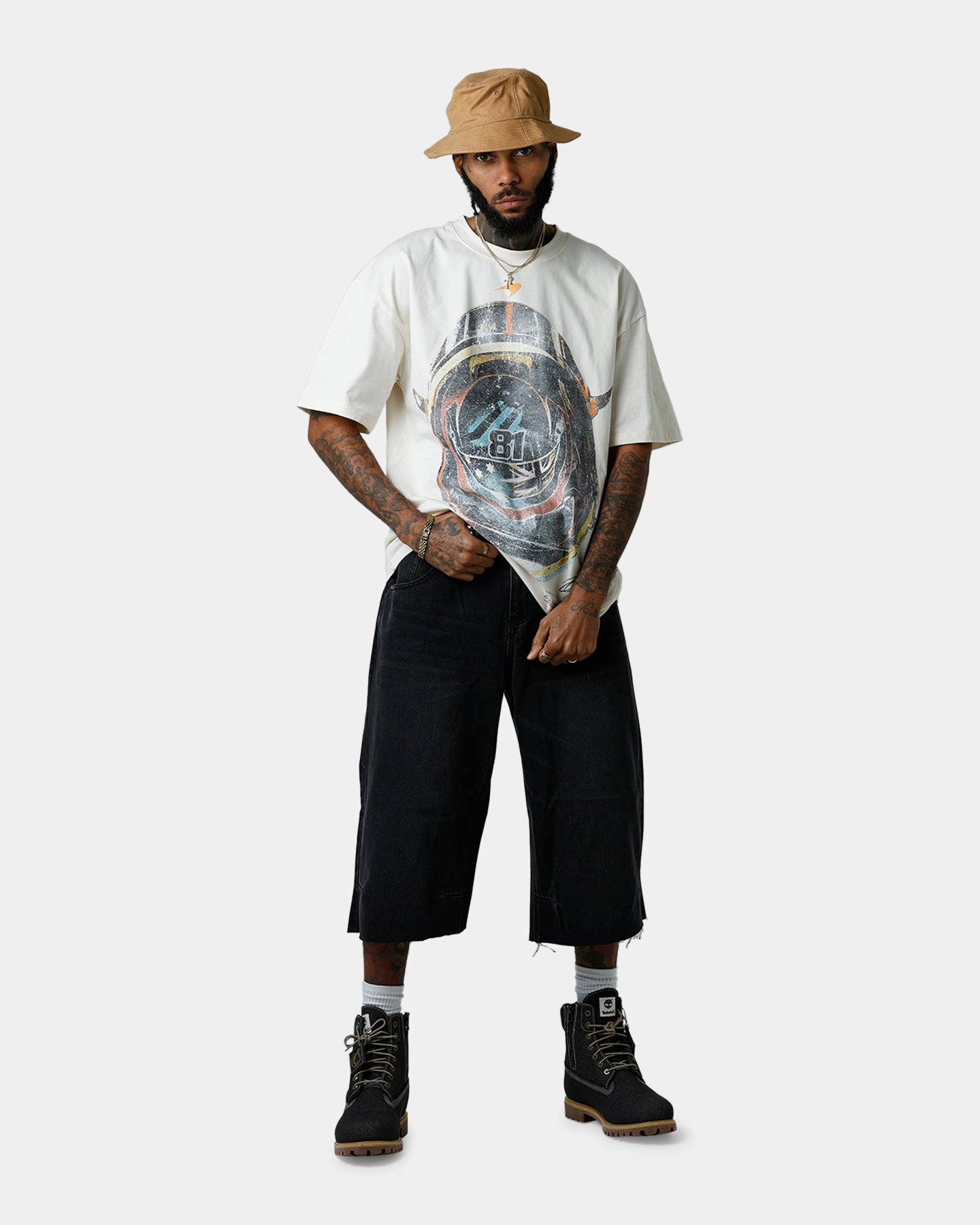 Culture Kings X Mclaren Oscar Piastri 'Vegas Grand Prix 2024' Helmet T-Shirt Off White Perfectly Fit OdorResistant