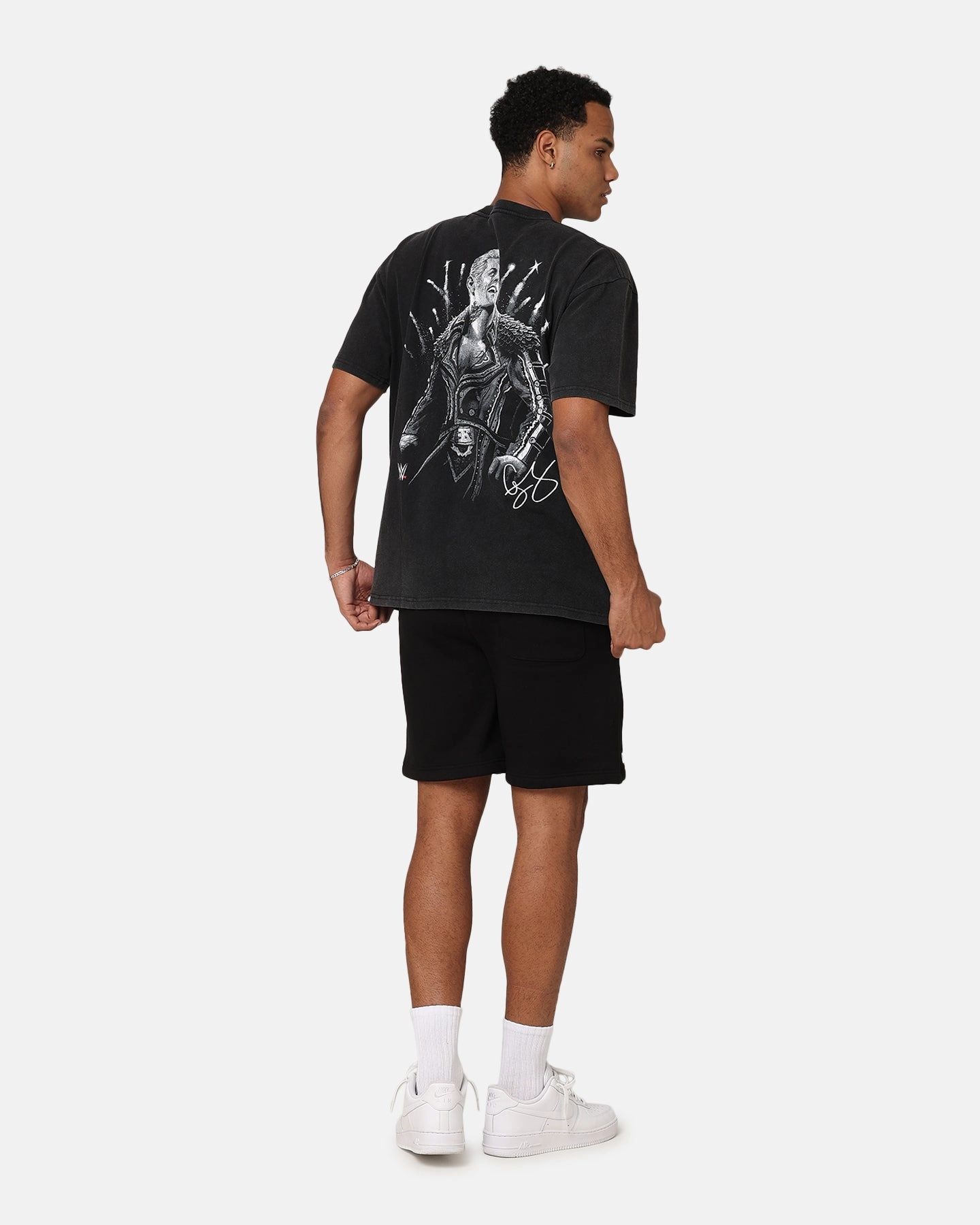 Culture Kings X WWE Cody Rhodes Heavy T-Shirt Vintage Black futuristic