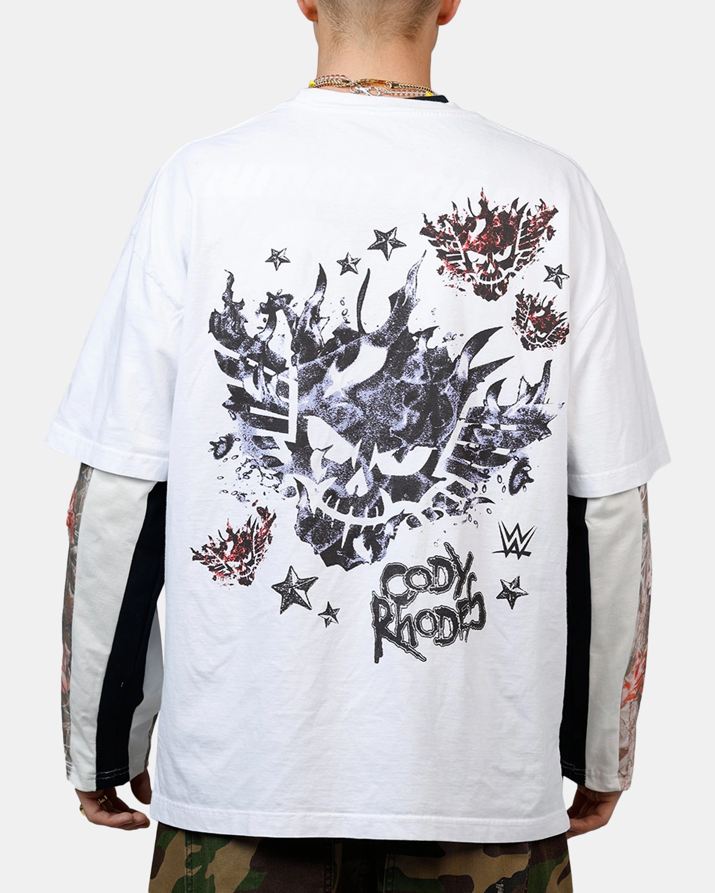 Culture Kings X WWE Cody Rhodes Wrestlemania XLI Vintage T-Shirt White Active Fashion Trendy Basics