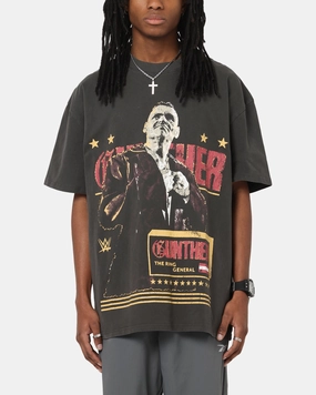 Culture Kings X WWE Gunther Summer Slam Heavy T-Shirt Black Wash Summer cool Hygroscopic Fiber