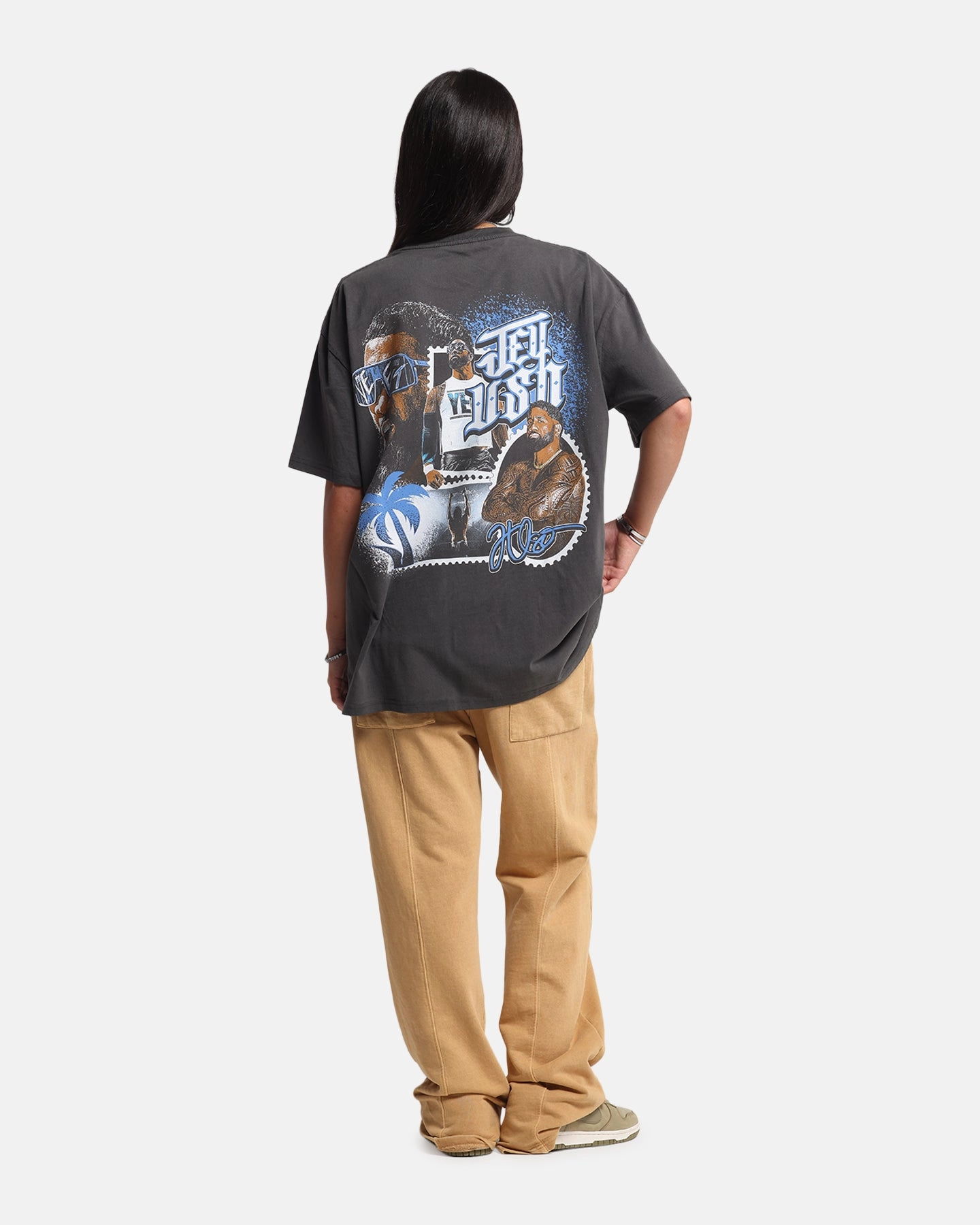 Travel Comfort Style Culture Kings X WWE Jey Uso Wrestlemania XLI Heavy T-Shirt Black Wash