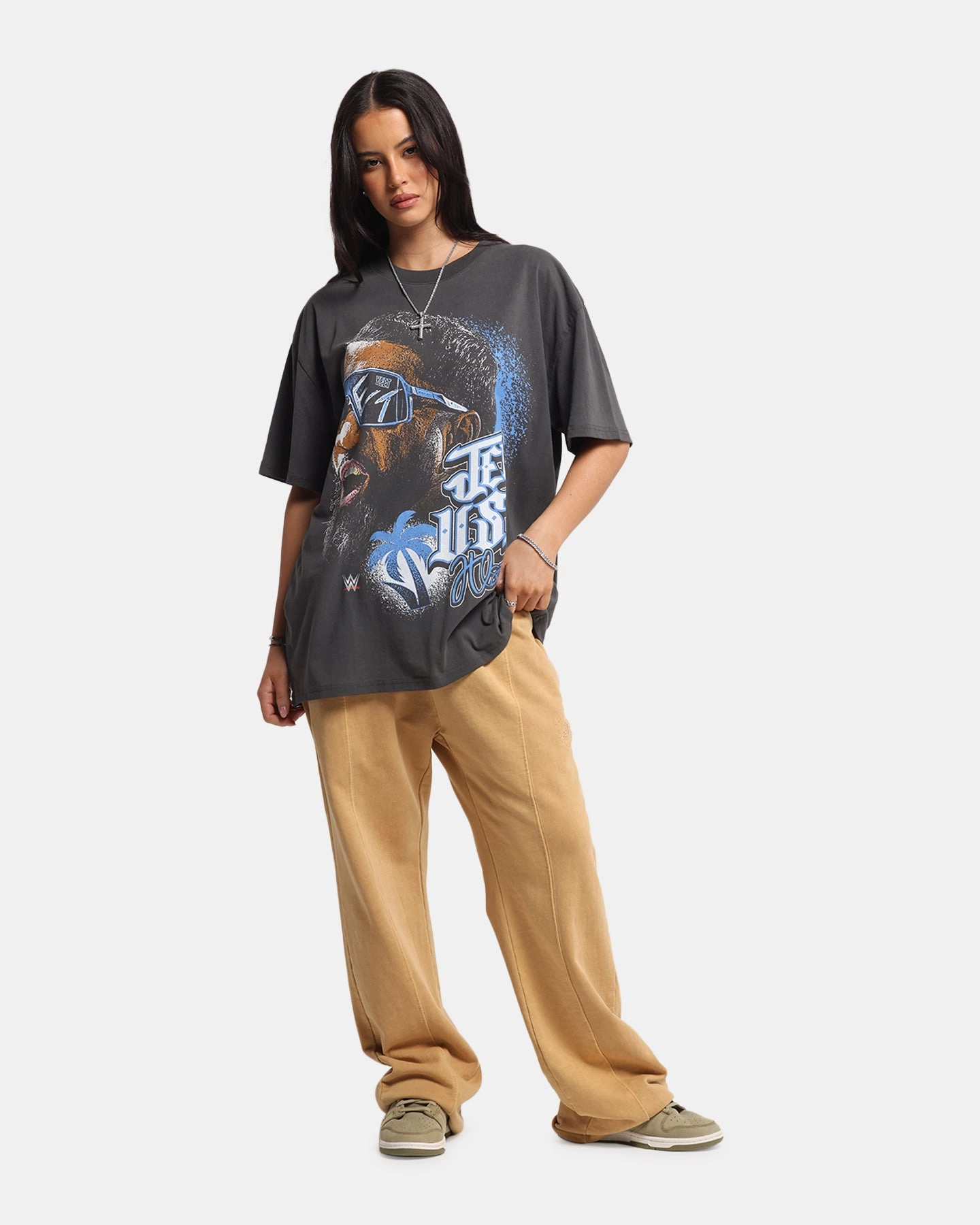 Culture Kings X WWE Jey Uso Wrestlemania XLI Heavy T-Shirt Black Wash Effortless Fit