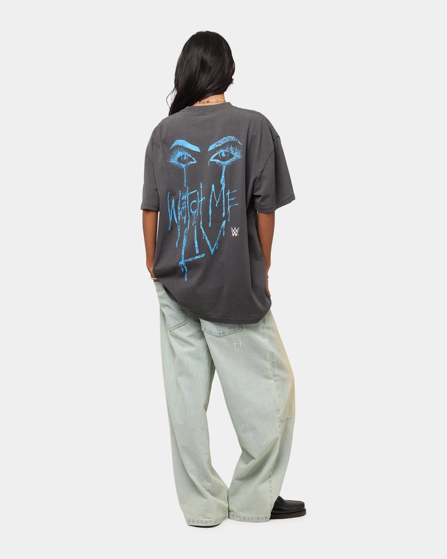 Culture Kings X WWE Liv Morgan Heavy T-Shirt Black Wash Functional Look High Density Knit
