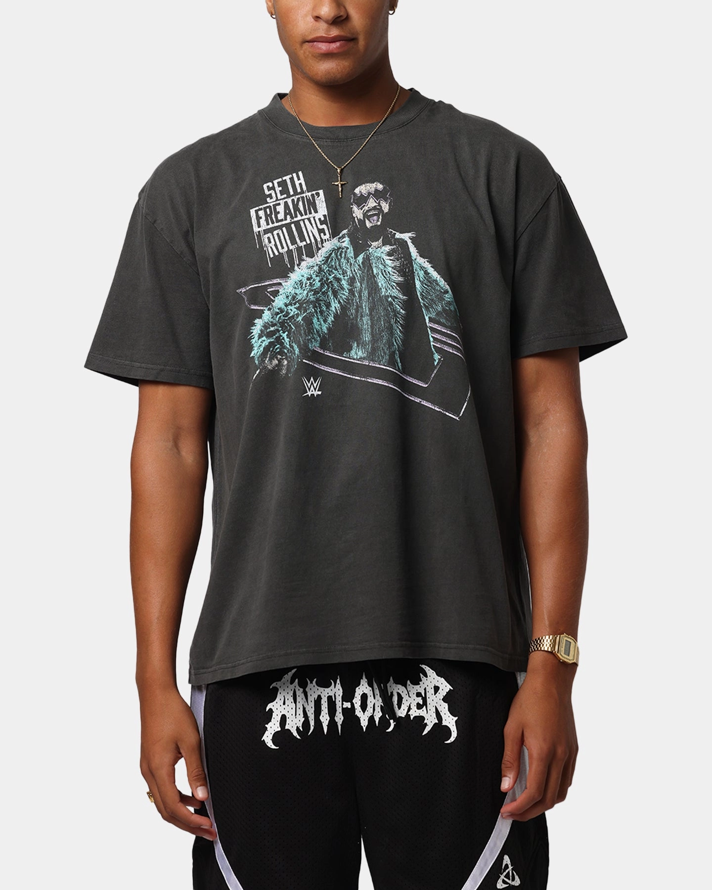 Classic Vibes Culture Kings X WWE Seth Rollins Wrestlemania XLI Heavy T-Shirt Black Wash