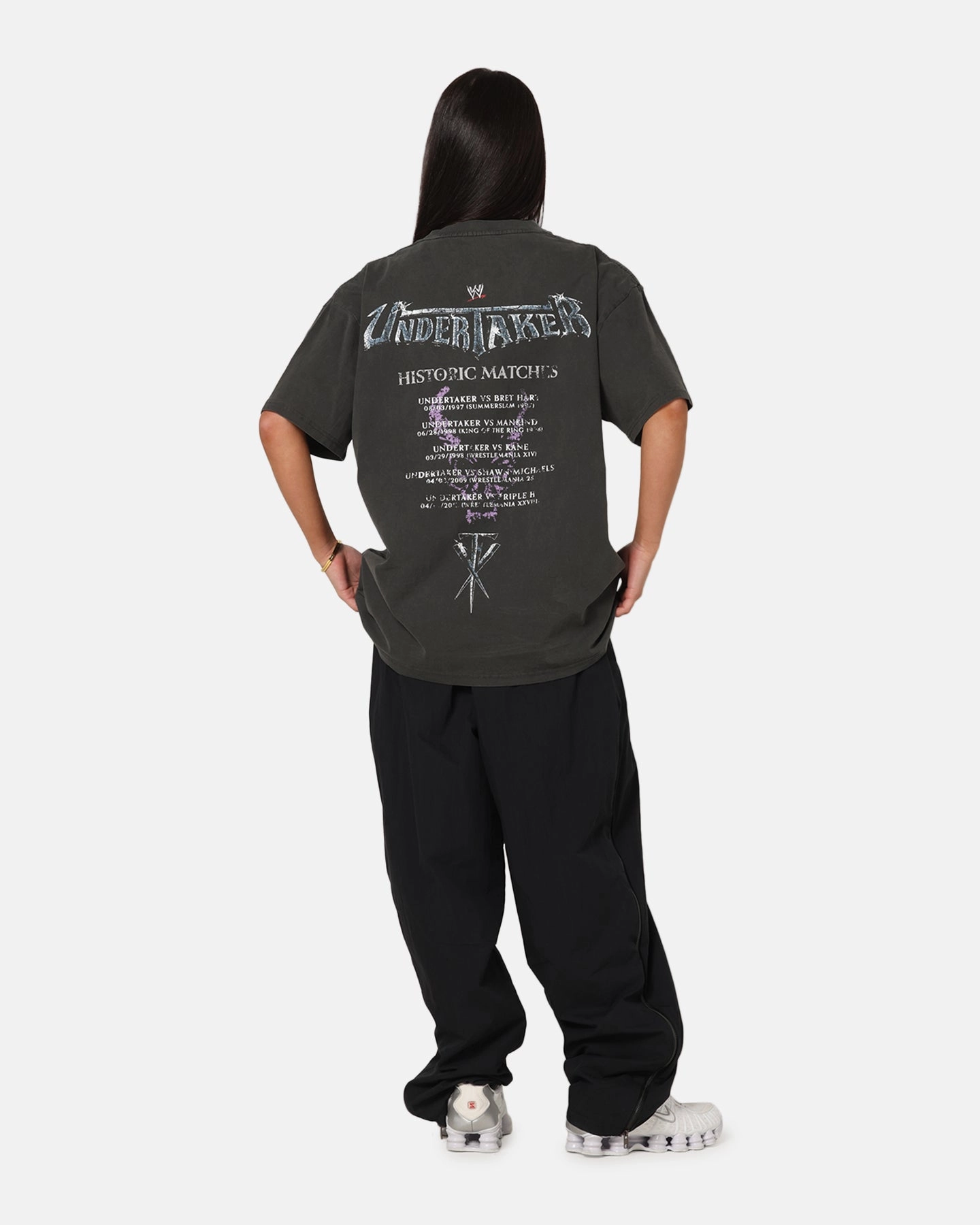 Culture Kings X WWE The Undertaker Summer Slam Heavy T-Shirt Black Wash Trendy Top Cozy and Soft