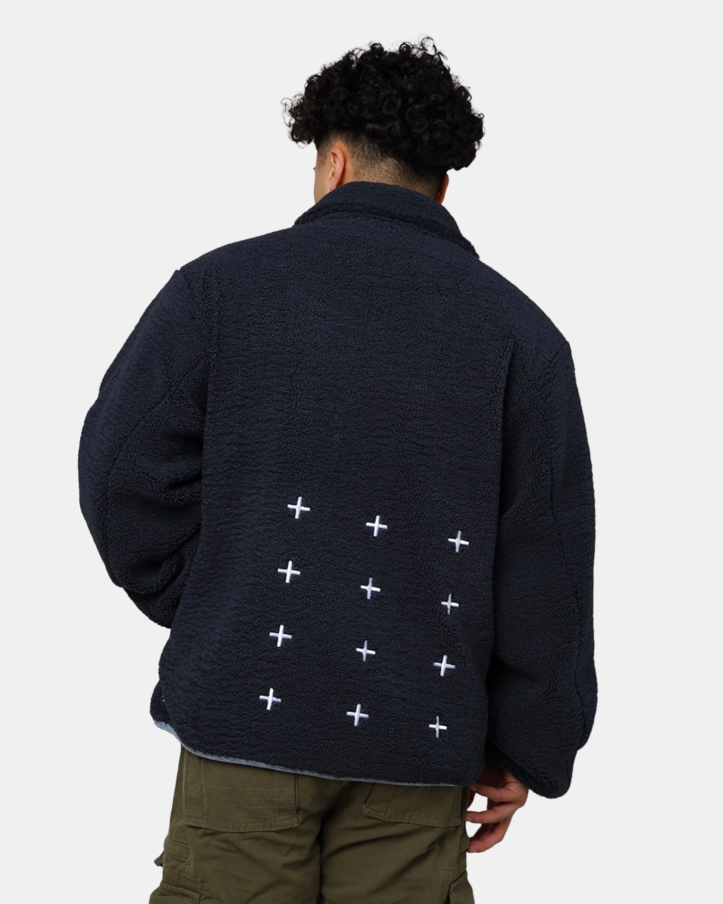 Ksubi Ice Breaker Zip Through Punk Jacket Navy suitable for theater performances